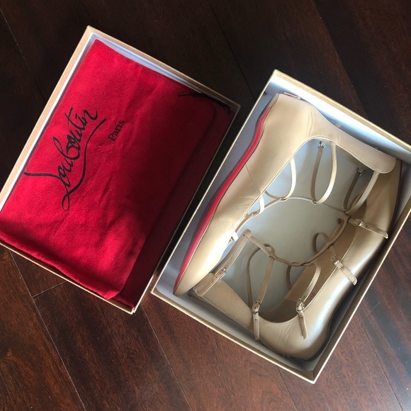 Christian Louboutin Flats - Size 39 - Nude - Picture 2 of 5